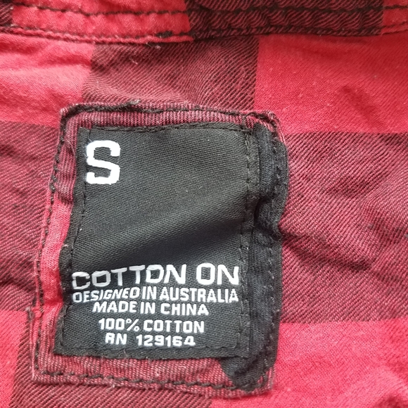 Buffalo Check Red Black Plaid Shirt Long Sleeve - Picture 7 of 11